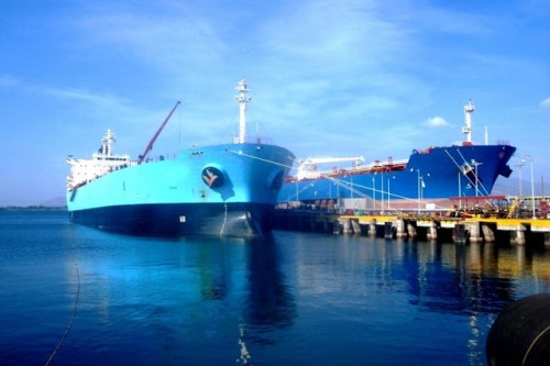 Tankers docked at the Pol Pier of the Subic Bay Freeport Zone where the oil tank facility of the Philippine Coastal Storage & Pipeline Corporation is located.
