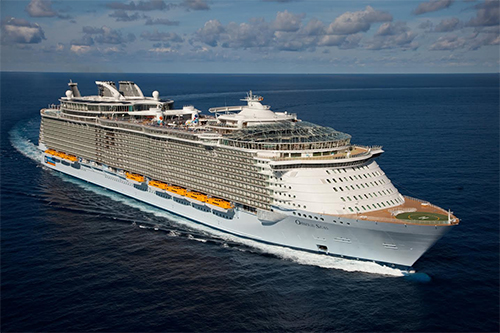 Oasis of the Seas, one the cruise ships operated by Royal Caribbean Cruises Ltd., is said to have revolutionized cruising because of its ground-breaking design that includes seven distinct neighborhoods