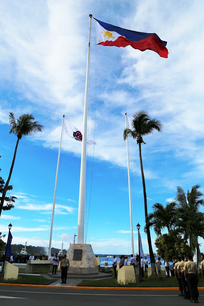 The biggest Philippine flag in the country flies proudly at the SBMA main office in the Subic Bay Freeport.