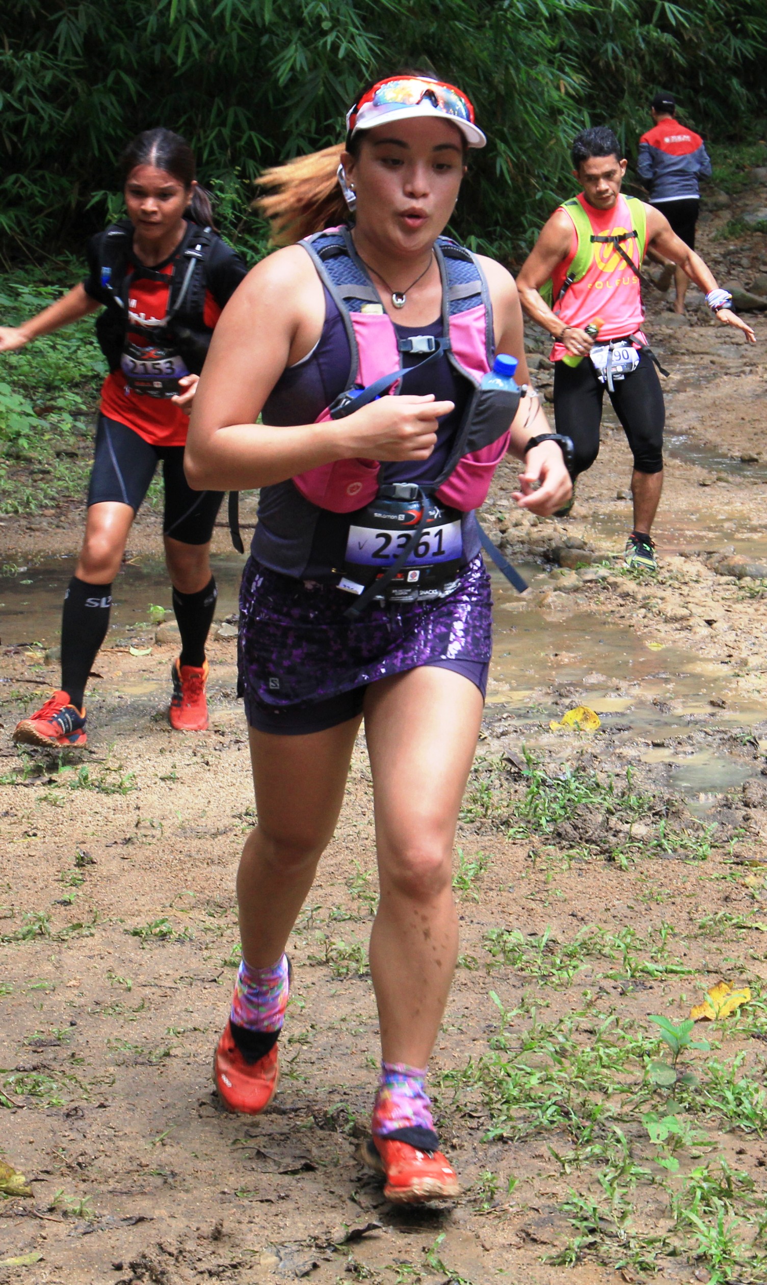 Salomon Xtrail participants rough it out in previous Subic editions of the trail run.