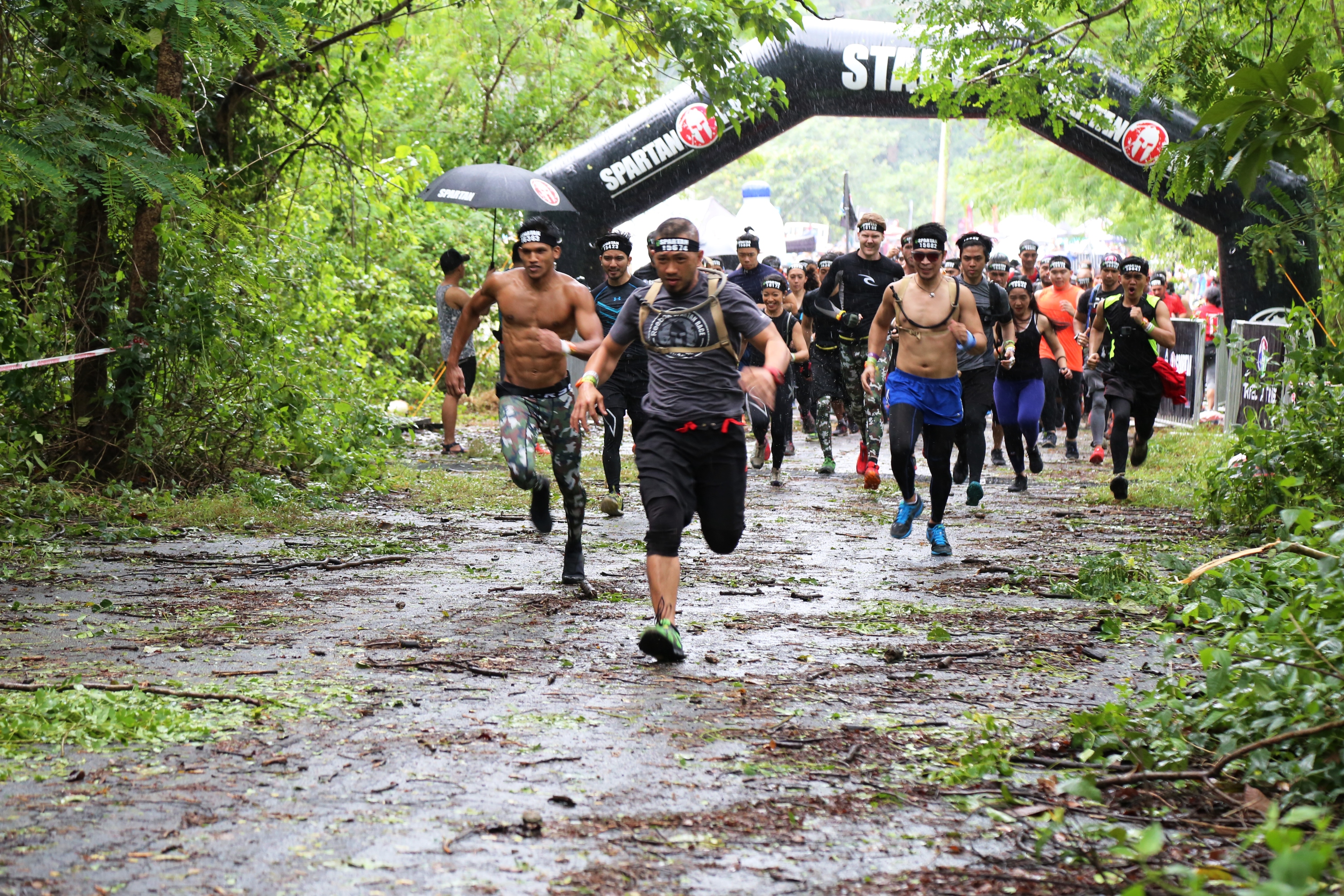 Spartans begin the race deep in the Ilanin Forest of the Subic Bay Freeport