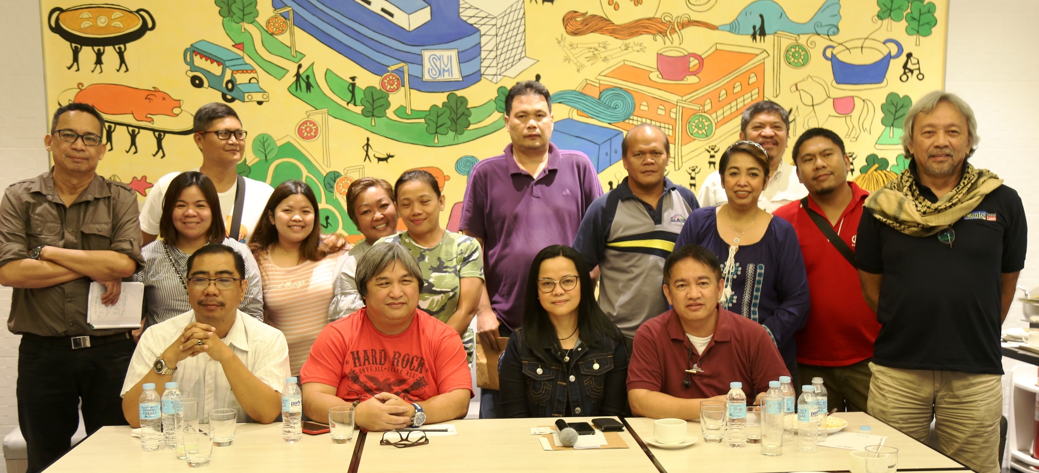 SBMA Chairman and Administrator Wilma T. Eisma poses with members of the Pampanga Press Club after guesting at the â€œNews@Huesâ€ press conference hosted by PPC at the Park Inn by Radisson Clark.