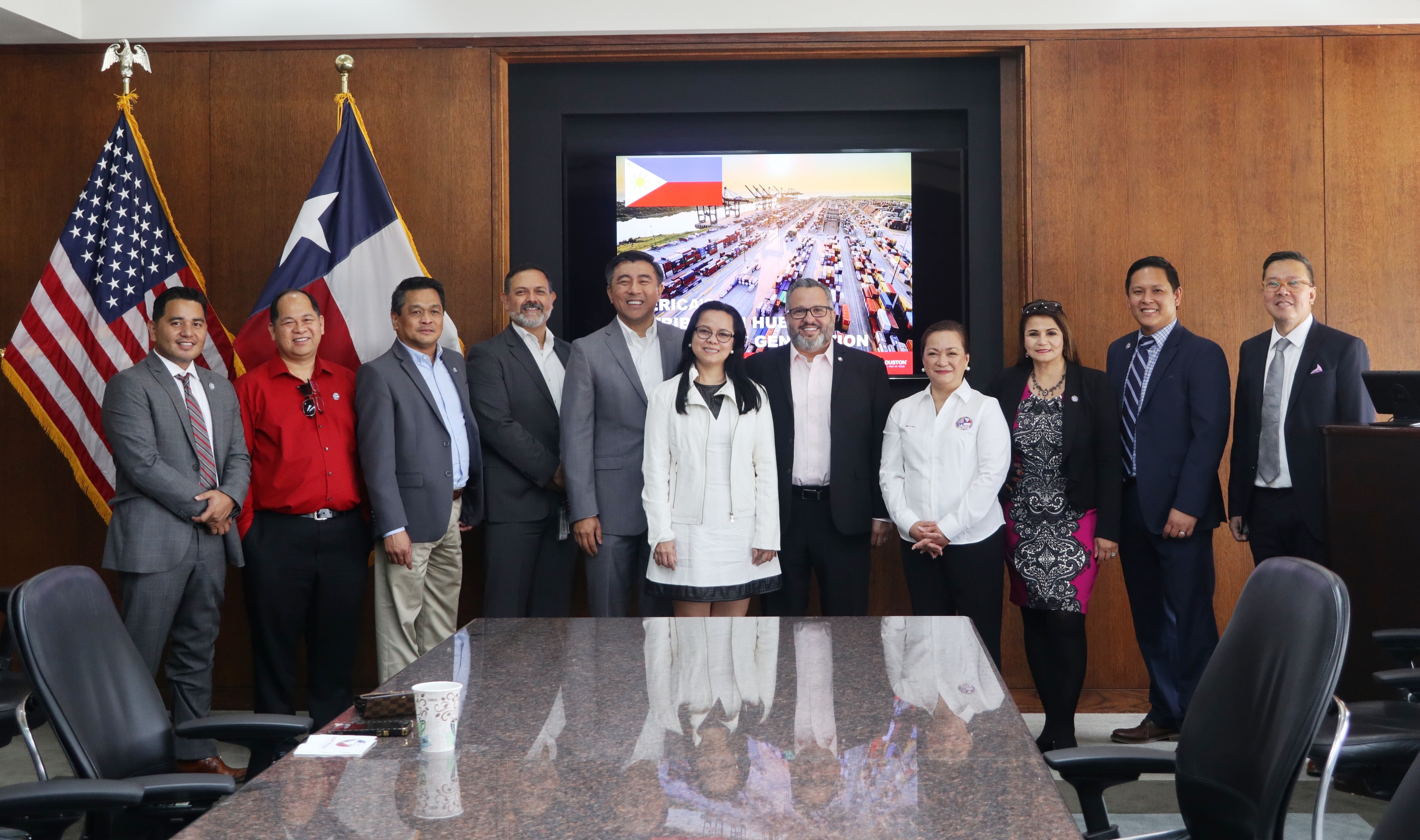 SBMA Chairman and Administrator Amy Eisma meets with officials of the Filipino American Chamber of Commerce of Greater Houston