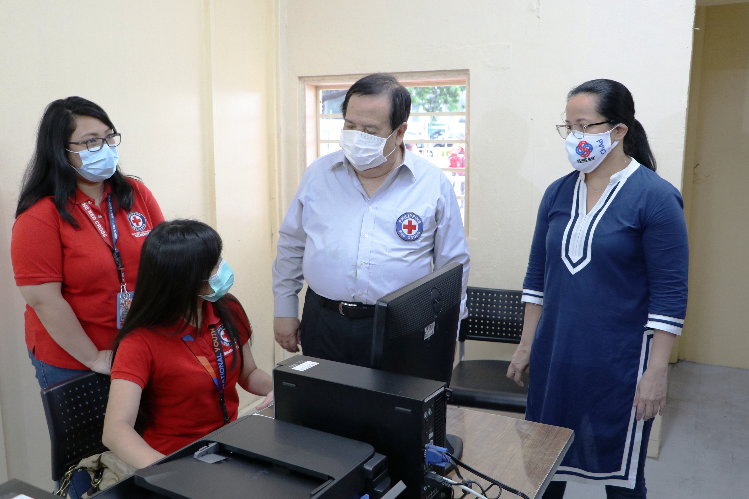PRC Chairman and Senator Richard Gordon and SBMA Chairman and Administrator Wilma T. Eisma launch the Subic Covid-19 testing facility in June last year in these file photos.