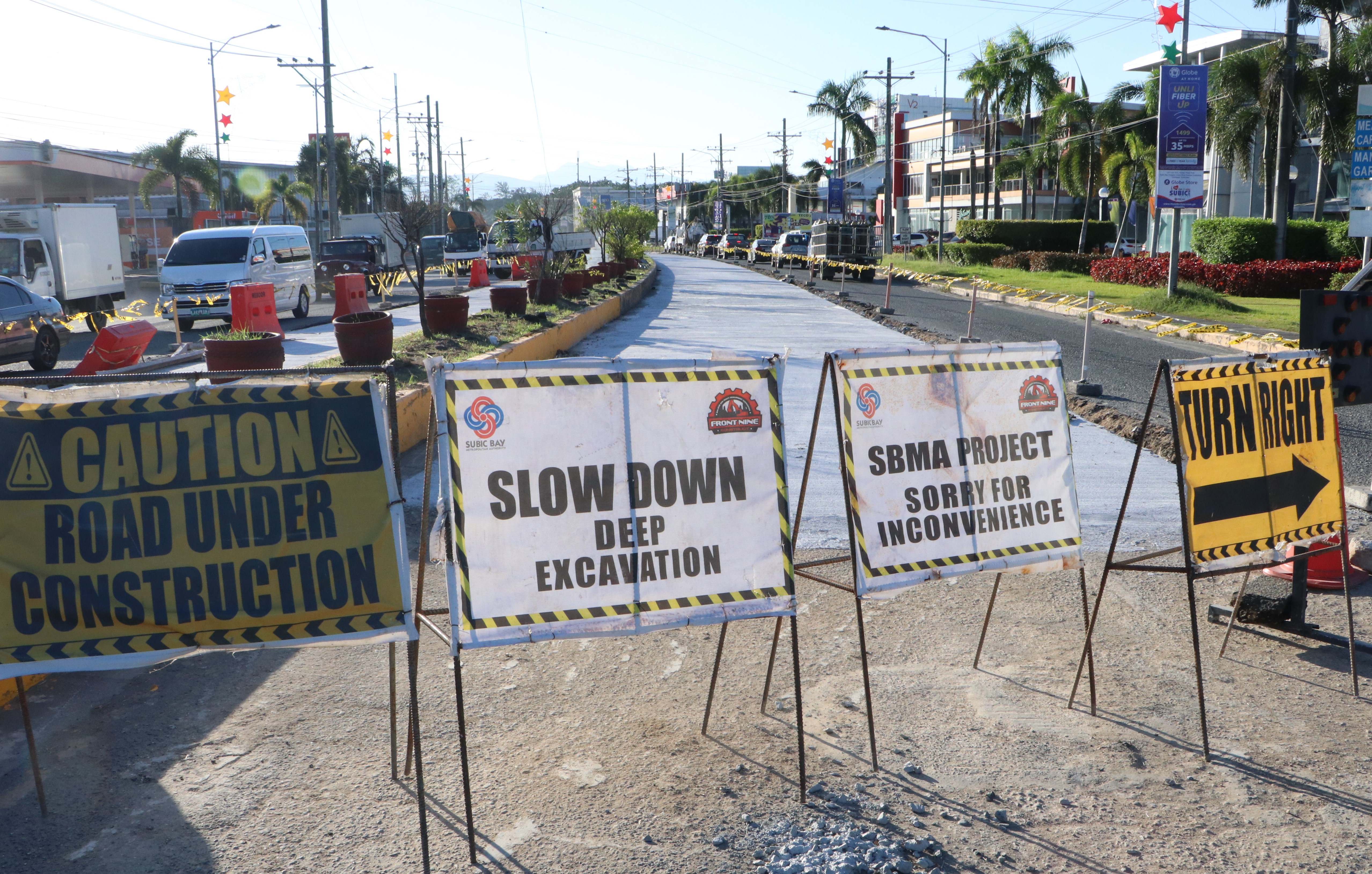 More road projects in the Subic Bay Freeport have been initiated under the SBMAâ€™s Build- Build-Build program and major components, such as this segment of the Rizal Highway, are expected to be completed by the yearend.