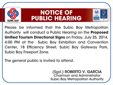 notice of public hearing