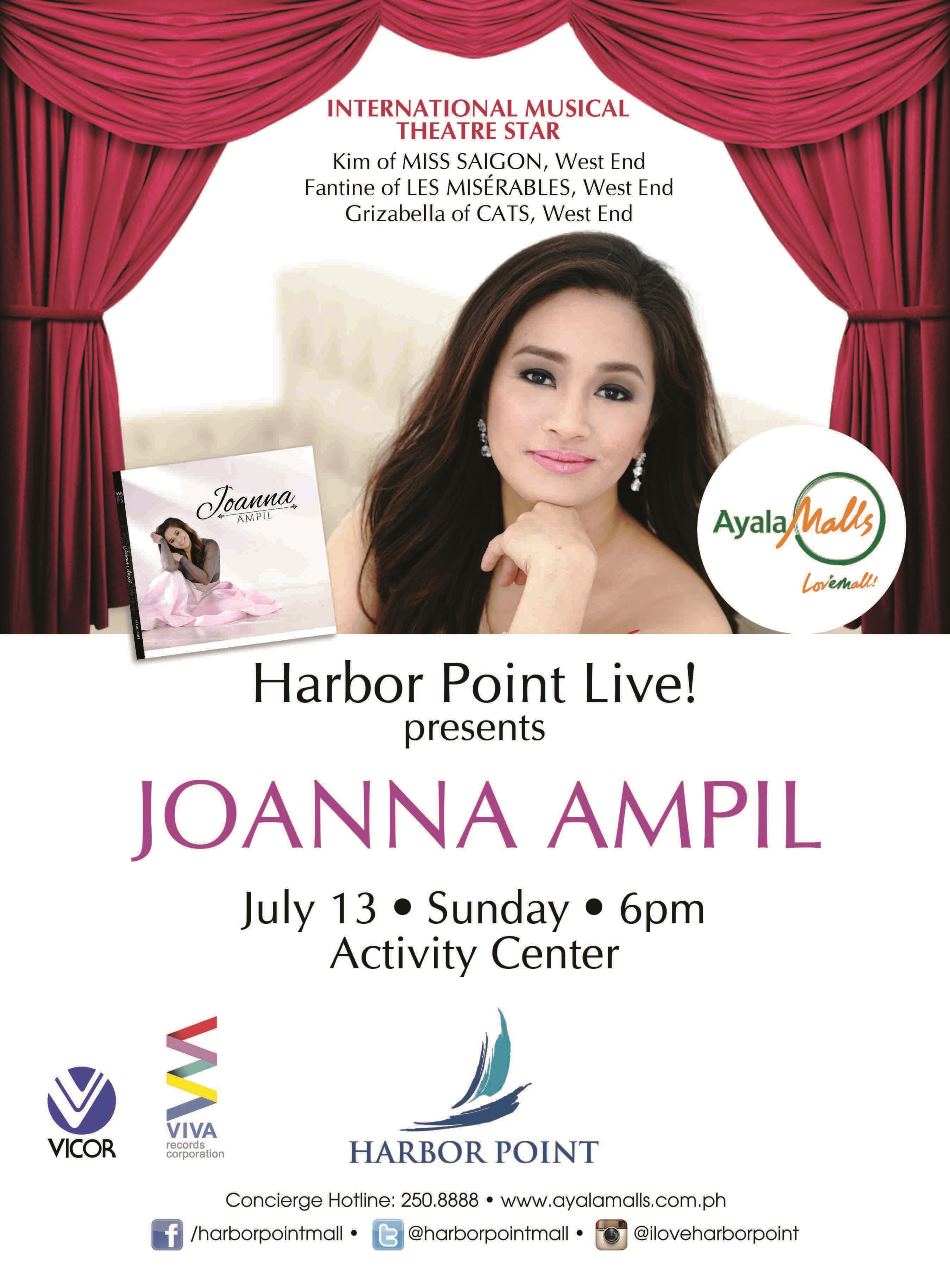 Promotional Poster - Harbor Point presents Joanna Ampil