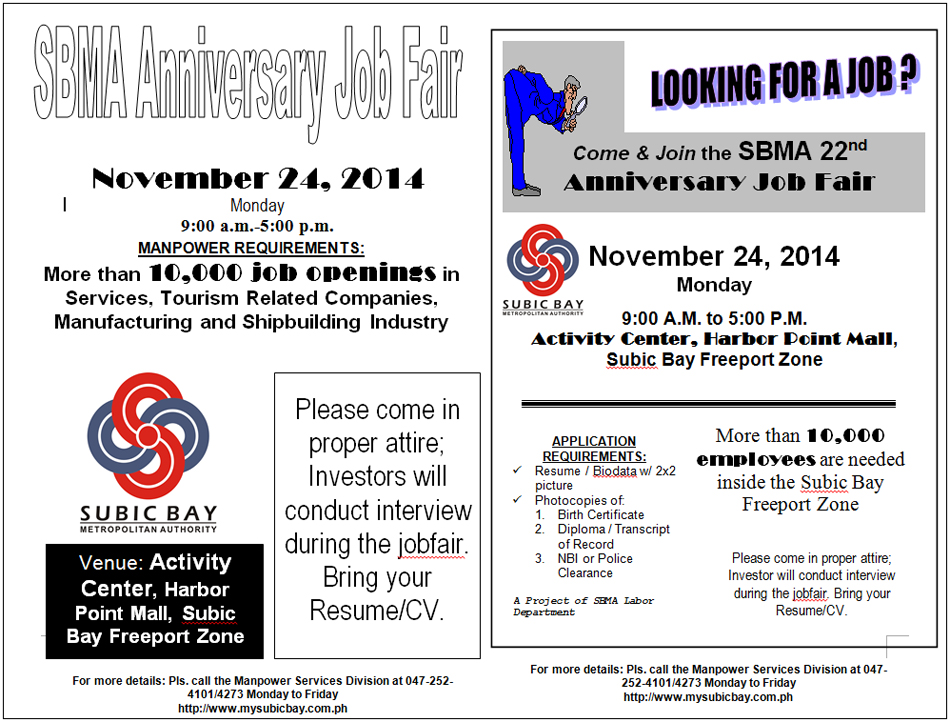 SBMA Anniversary Job Fair