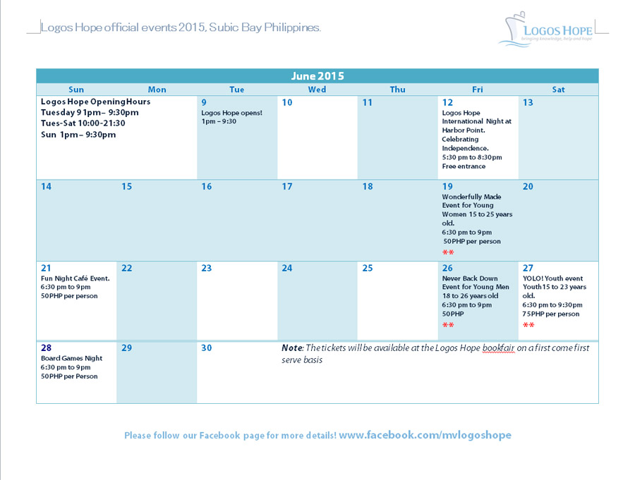 Logos Hope Subic Bay Events 2015 1 of 2