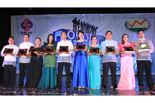 The Ten Outstanding Freeport Workers receive their award for exemplary performance