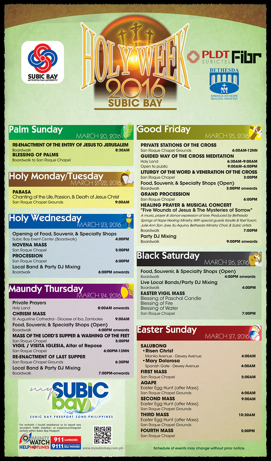 Holy Week 2016 in SBF