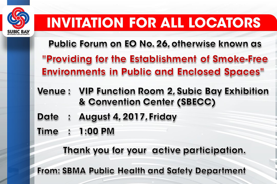 Public Forum on EO No 26