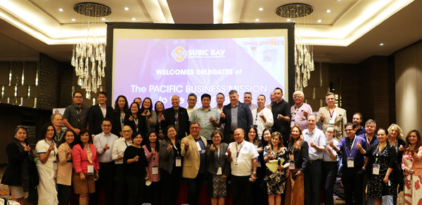 SBMA Chairman and Administrator Rolen C. Paulino welcomes the delegates and guests of the Pacific Business Mission from Australia and New Zealand during their visit in Subic Bay Freeport Thursday August 18.  The mission aims to explore investment opportunities related to tourism, automotive and electric vehicle manufacturing, agribusiness, and renewable energy, and attract potential investors from these countries to set up their operations in different industrial areas in Central Luzon.