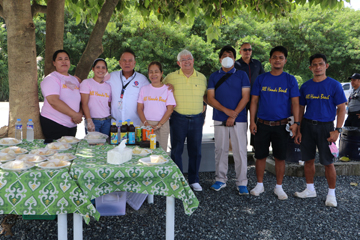 SBMA Chairman and Administrator Rolen C. Paulino shares a light moment with Brighterday Subic Ltd., Inc.’s (BSLI) Alex Dayrit, SBMA Tourism Manager Jem Camba, and SBMA Public Relations Manager Armie Llamas after the blessing of the Tanawan sa Subic Bay recreational area along the San Bernardino Street in Subic Bay Freeport zone.