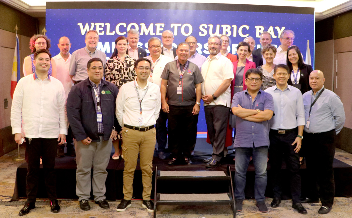 Subic Bay Metropolitan Authority (SBMA) Chairman and Administrator Rolen Paulino, together with the SBMA Board of Directors, warmly receive the ambassadors of European Union countries in the Philippines headed by Amb. Luc Veron during a business mission held at the MG Grand Hotel in the Subic Bay Freeport Zone on Thursday, February 02, 2023.   The delegation were given a briefing and a rolling tour around strategic locations within the Freeport area, which included the location of Agila Subic South area (formerly Hanjin shipbuilding facility) and the former APEC villas at the Triboa Majestic Bay Subic complex.