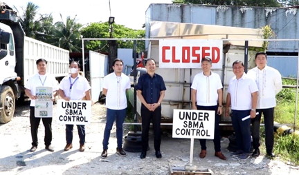 SBMA Chairman and Administrator Jonathan D Tan leads the closure and repossession of the Silver Arrow Import Export Services, Inc. on Wednesday due to contractual defaults made by the company.
