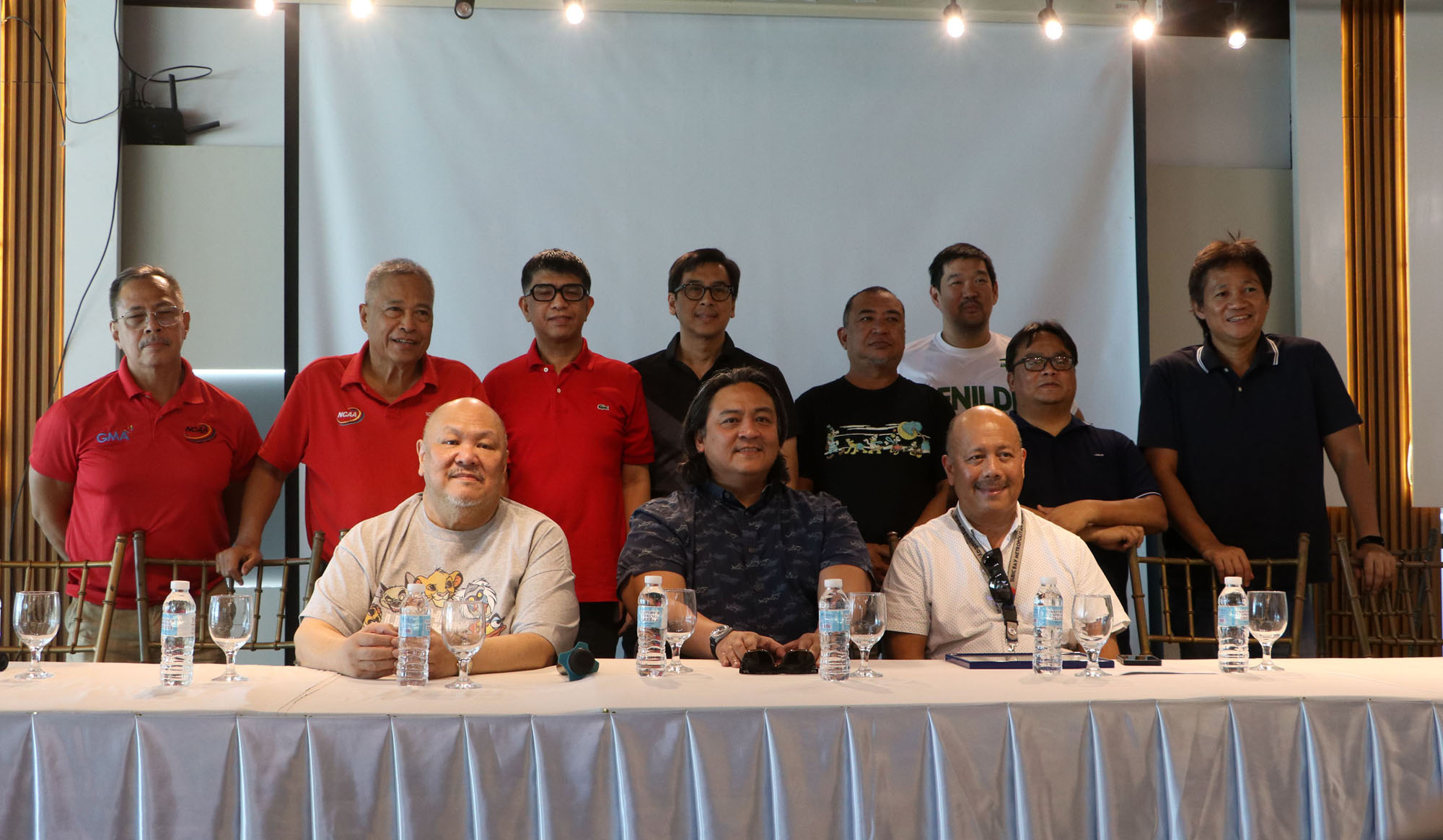Subic Bay Metropolitan Authority (SBMA) Deputy Administrator for Administration Atty. Ruel John Kabigting (2nd from right) joins Peter Cayco, Chairman of the National Collegiate Athletic Association (NCAA) Season 99 Beach Volleyball Tournament; Efren Jose Y. Supan, Chairman, Management Committee of NCAA and Fr. Victor Calvo Jr. of Colegio de San Juan de Letran and also the in-coming Chairman for the NCAA Centennial celebration, during a press briefing held Wednesday, January 24 at the Welltz Bar and Resto in Subic Bay Freeport zone. The NCAA management encourages Olongapo, Zambales, Bataan and Subic Freeport residents to watch volleyball games as the 10-member schools of the NCAA battle for the men’s, women’s and junior championships during the five-day event at Subic Sandcourt.