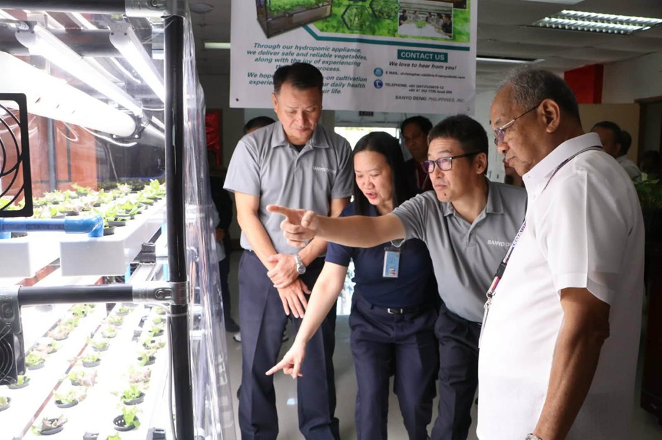 Sanyo Denki donates two Hydroponic System units to SBMA