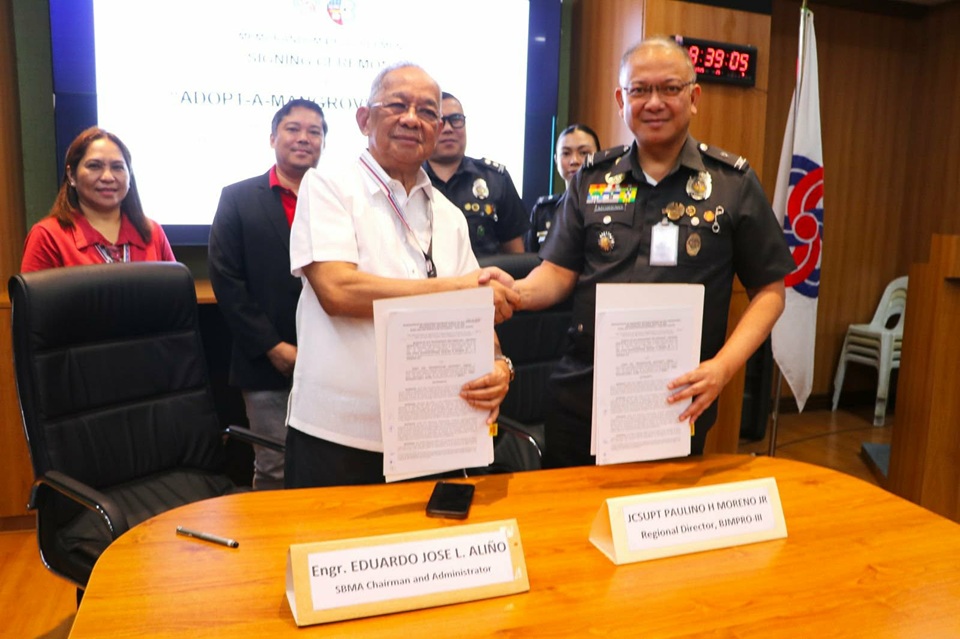 SBMA, BJMP sign MOA for Adopt-A-Mangrove Program
